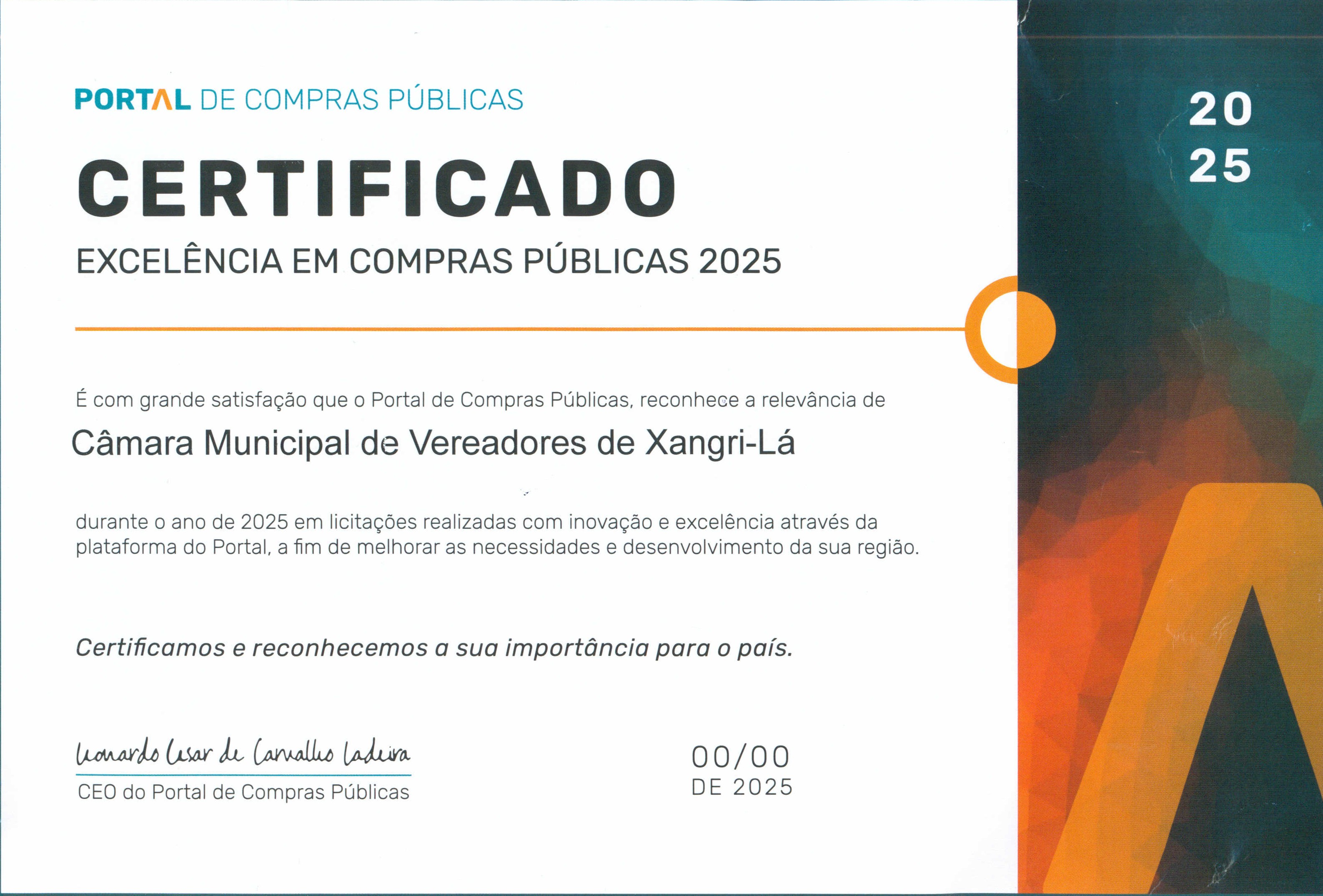 EXCELÊNCIA EM COMPRAS PÚBLICAS 2025